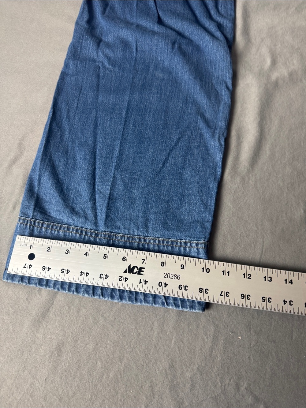 Dickies Bib Overalls Relaxed Fit Straight Leg Fits Over Boots Size XL Blue Denim - Picture 14 of 14